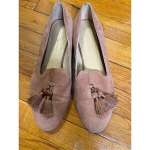EUC Blush Pink Suede Loafers 9